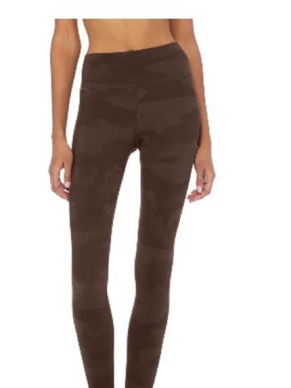 ALO Yoga Camo Leggings in Dark Brown